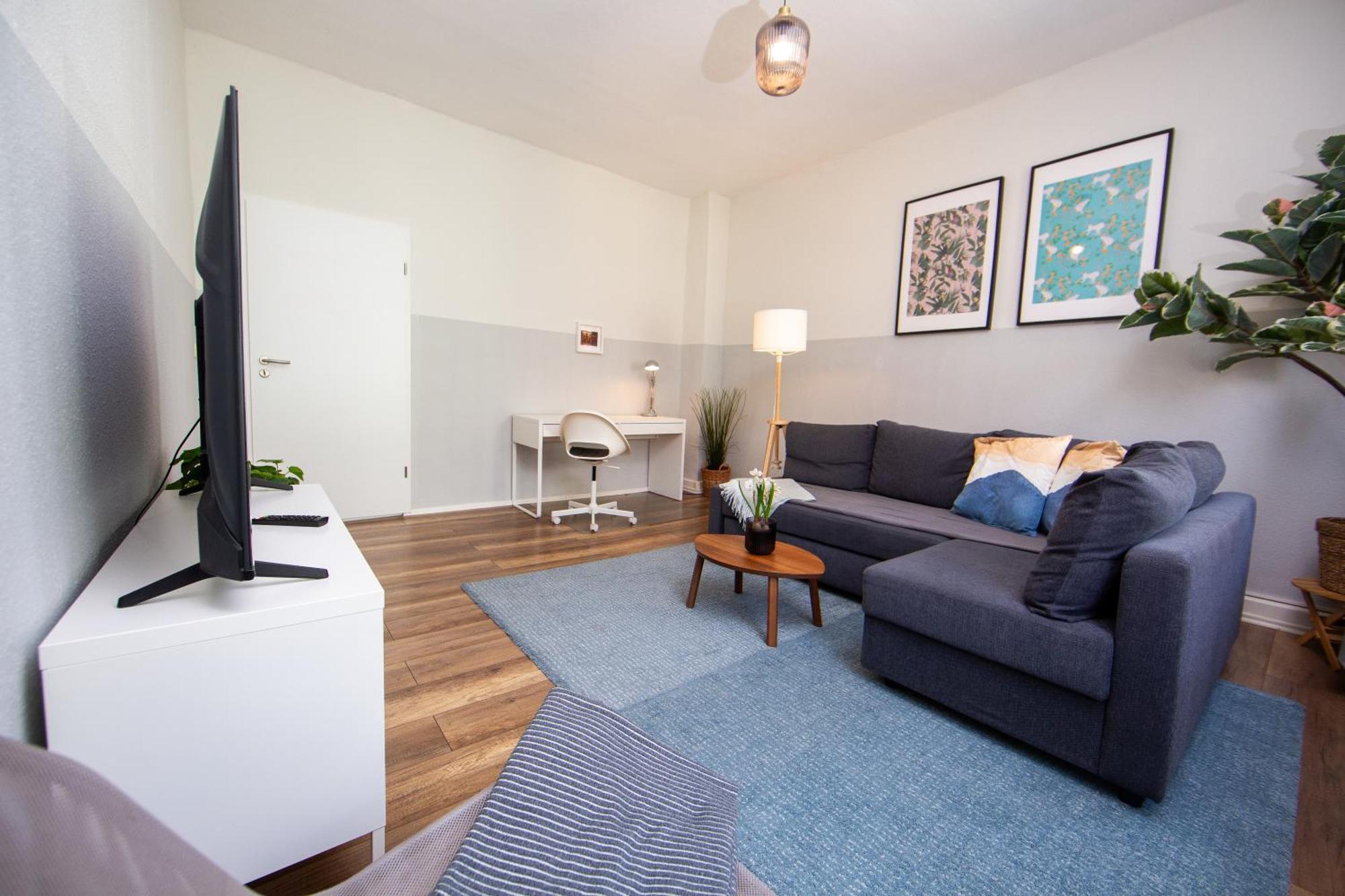 Grossraum-Apartments Mit 2Sz, Wz, Kueche, Smart-Tv, Parken, Etc Erfurt Pokój zdjęcie